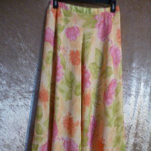 Sale - Slip-on  -Beautiful  maxi  fully lined skirt Sz S